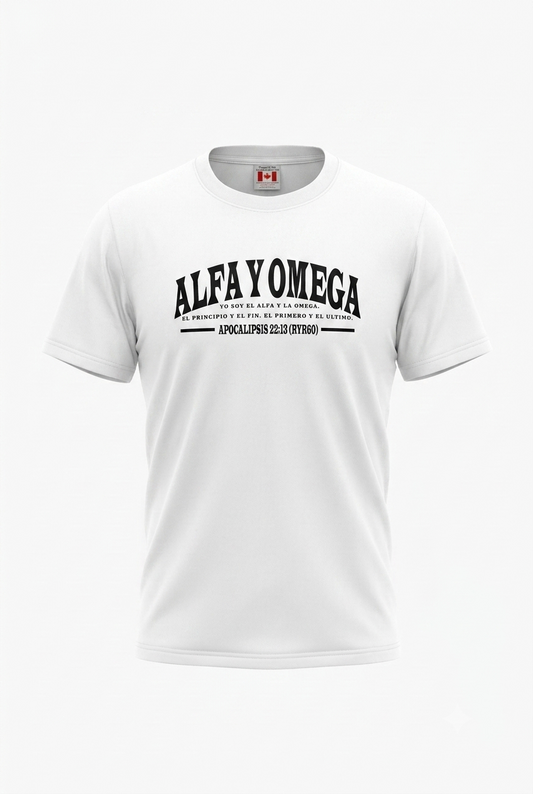 Camiseta Escritura Alfa Y Omega