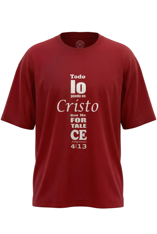 Camiseta Filipenses 4:13, Todo lo puedo en Cristo que me fortalece
