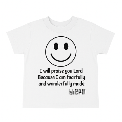 Fearfully and Wonderfully made Kids T-shirt