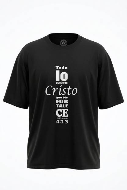Camiseta Filipenses 4:13, Todo lo puedo en Cristo que me fortalece