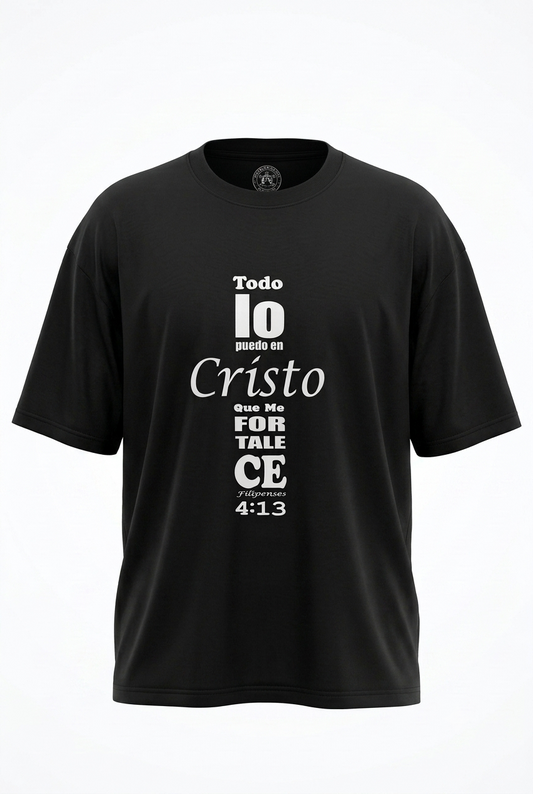 Camiseta Filipenses 4:13, Todo lo puedo en Cristo que me fortalece