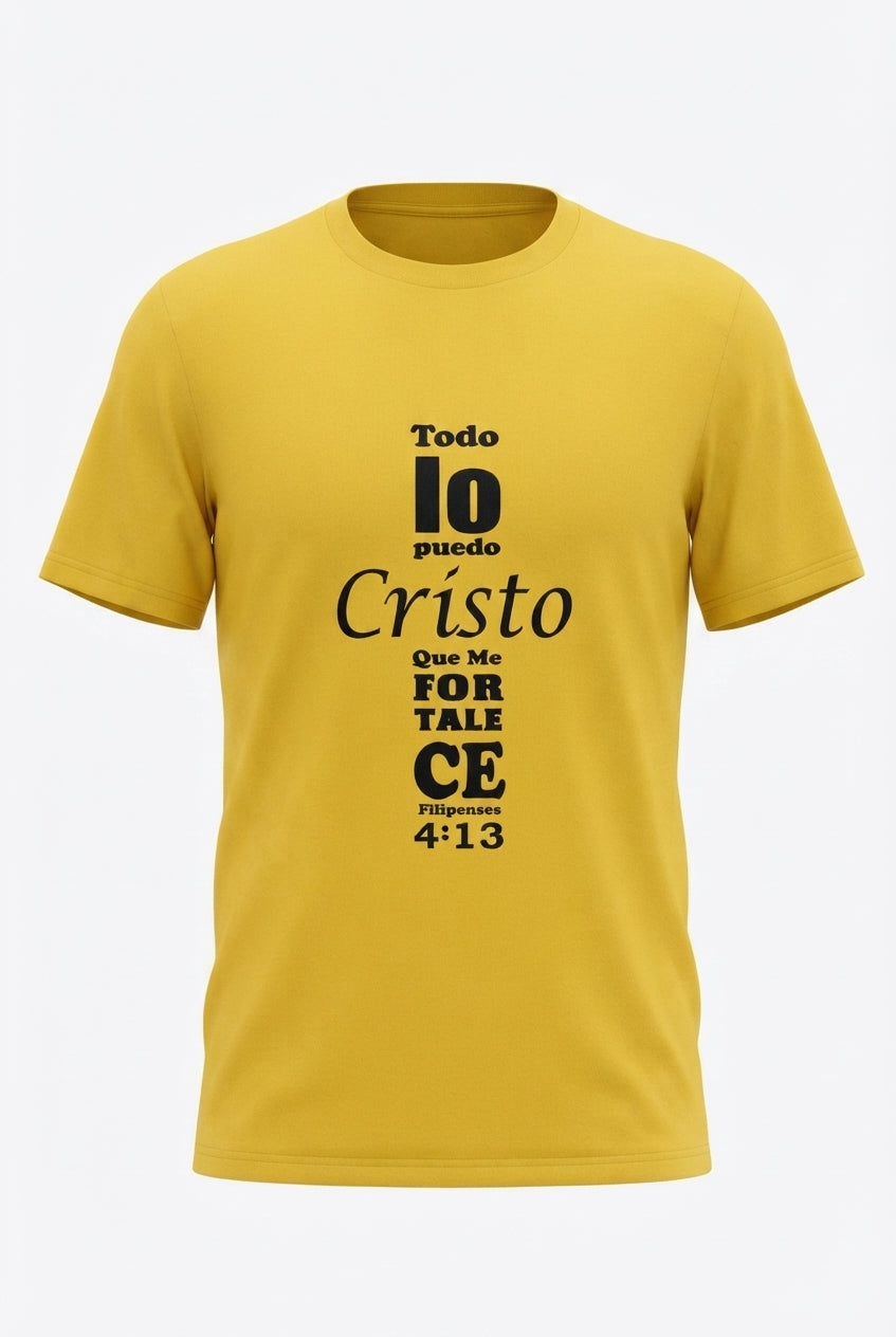 Camiseta Filipenses 4:13, Todo lo puedo en Cristo que me fortalece