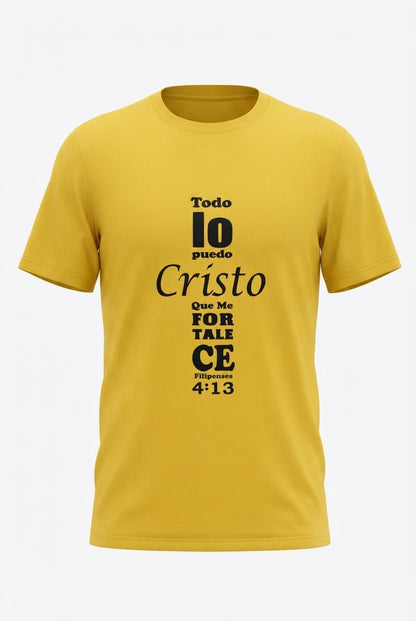 Camiseta Filipenses 4:13, Todo lo puedo en Cristo que me fortalece