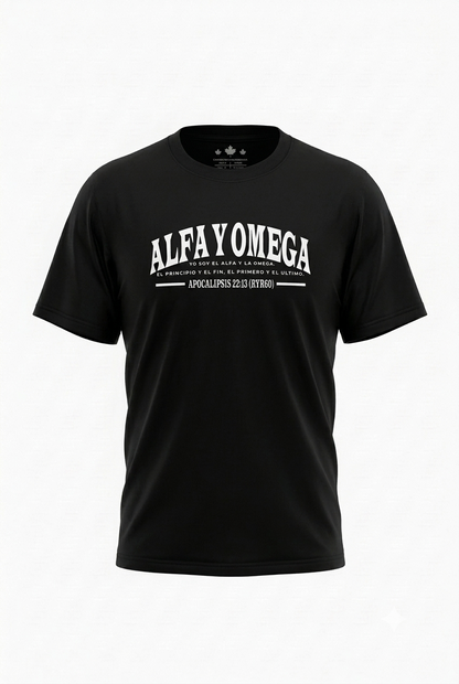 Camiseta Escritura Alfa Y Omega