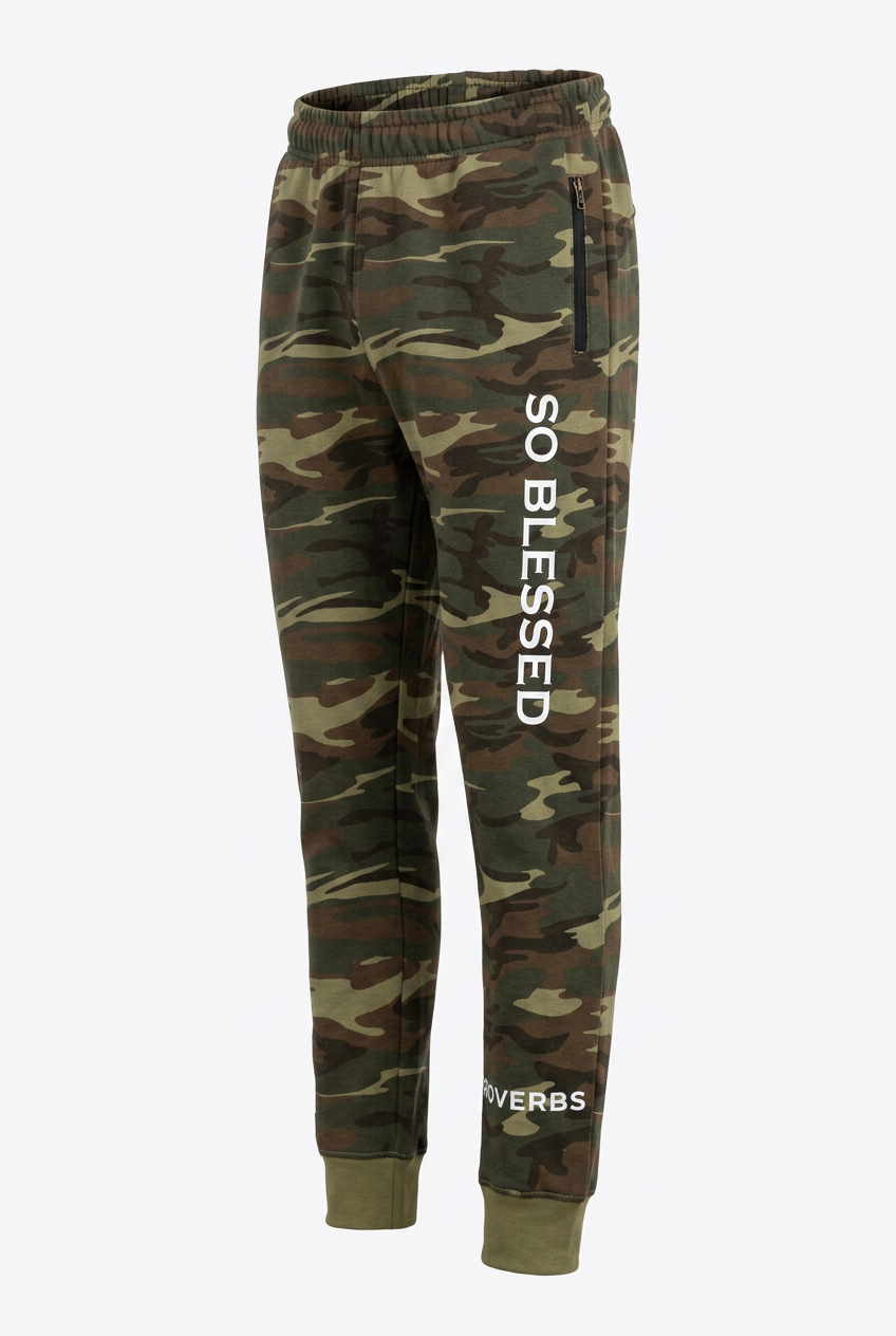 So Blessed Army Joggers