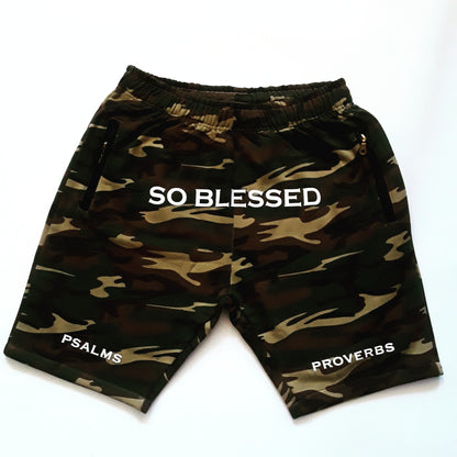 SO BLESSED jogging shorts